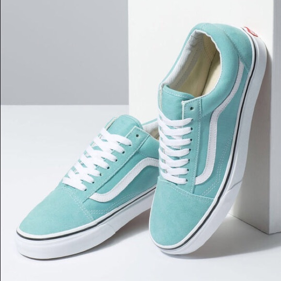 vans aqua haze slip on